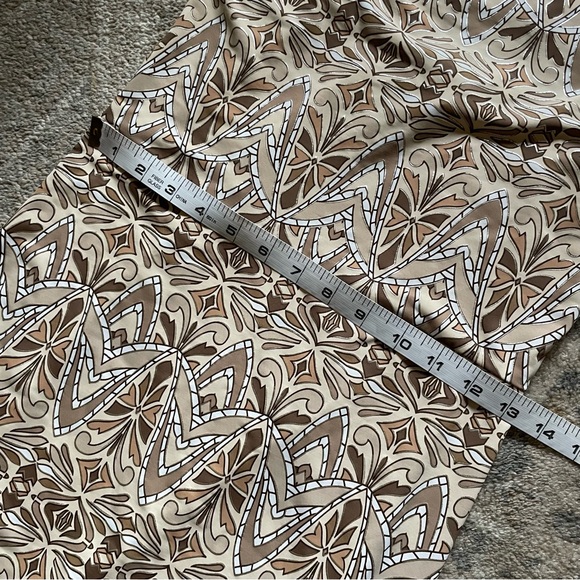 Y2K Vintage Baroque Tile Print Cowl Neck MIDI Slip Dress - Picture 8 of 10